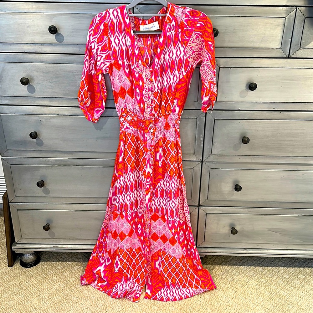 Walker & Wade Kelsey dress - flamingo